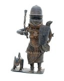 Bronze figurine of an Edo warrior with hunting leopard from the court of Benin, Nigeria, 16th century. The Benin Empire (1440–1897) was a pre-colonial African state in what is now modern Nigeria. It is not to be confused with the modern-day country called Benin (and formerly called Dahomey).