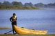 Sri Lanka: Fisherman at Nuwara Wewa, Anuradhapura