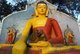 Nepal: Buddha statue and monkeys, Swayambhunath (Monkey Temple), Kathmandu Valley