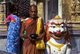 Nepal: Monk with almsbowl, Swayambhunath (Monkey Temple), Kathmandu Valley
