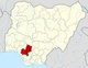 Nigeria: Location  of Edo State in modern Nigeria. The former Kingdom of Benin (1440-1897) was centred in the region.