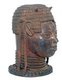 Nigeria: Bronze head of a queen, Benin Kingdom, 16th-18th centuries.